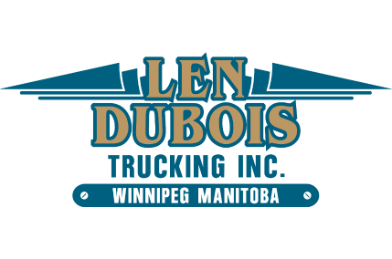 Len Dubois Trucking text based logo. LM Creative is a trusted partner of Len Dubois Trucking.